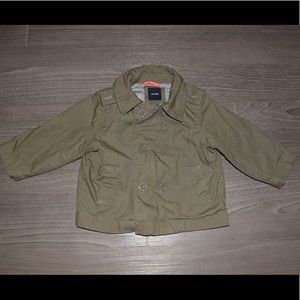 Army green lined baby GAP jacket